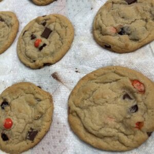 M&M Chocolate Chip Cookies